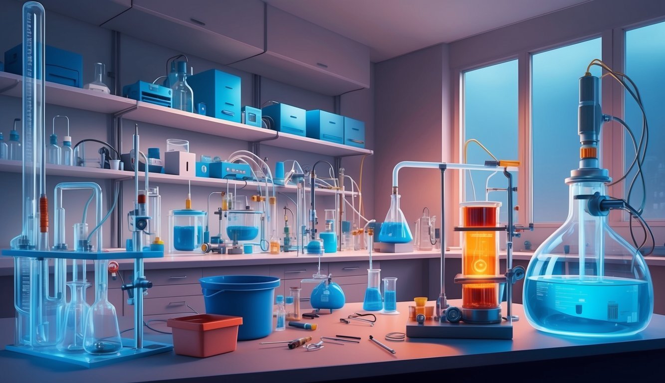 A laboratory filled with advanced equipment and tools for specialized research and experimentation