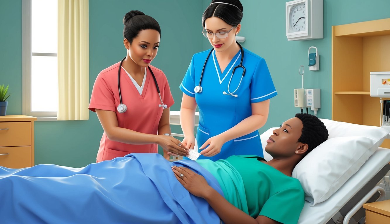 A nurse practitioner providing patient care without an RN