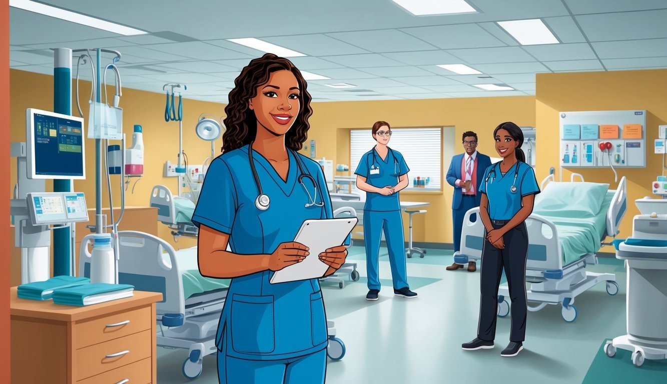 A PA student with a BSN observes clinical rotations and specializations in a hospital setting