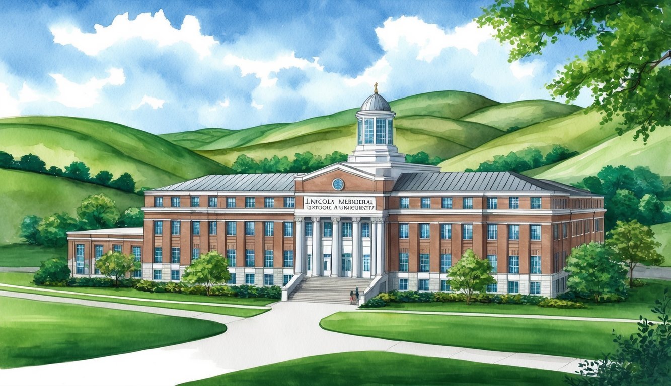 The Lincoln Memorial University Caylor School of Nursing building stands proudly among the rolling hills of Tennessee, surrounded by lush greenery and a sense of academic excellence